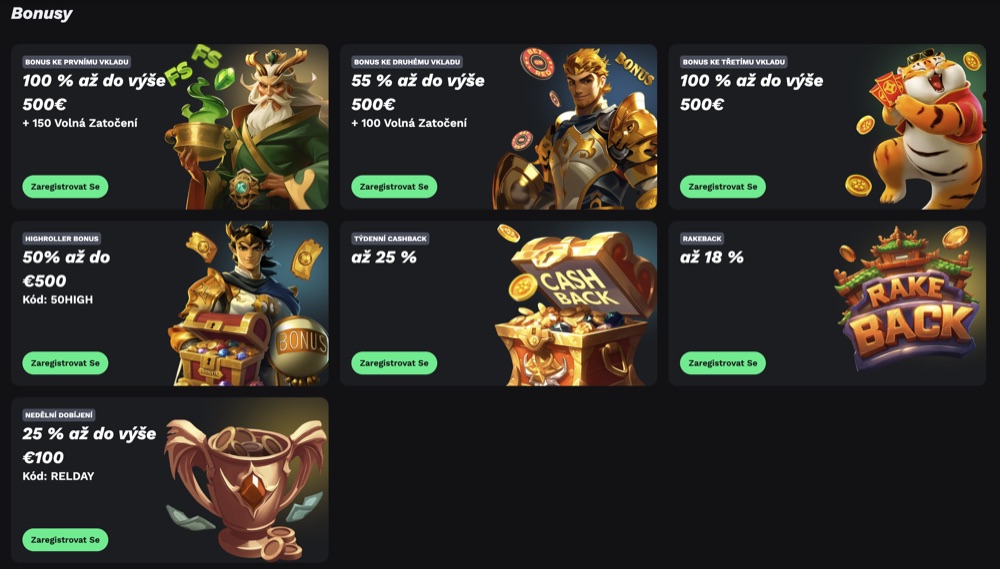Stránka promo akcí